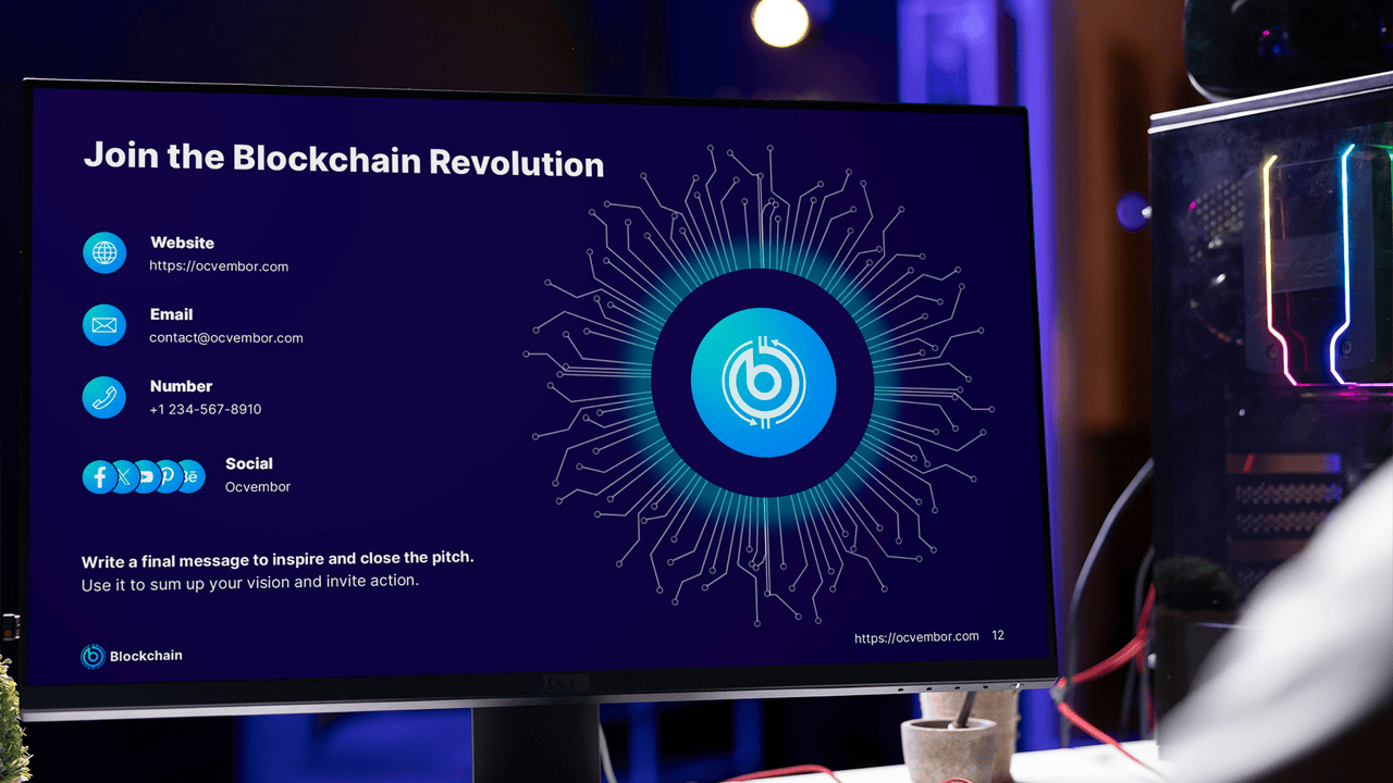 Crypto community slide in pitch deck