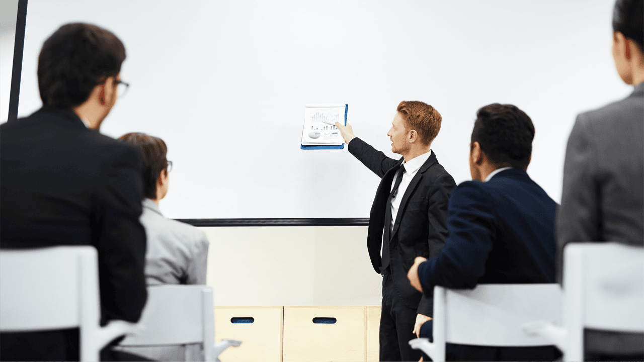 Practicing a presentation before the actual presentation