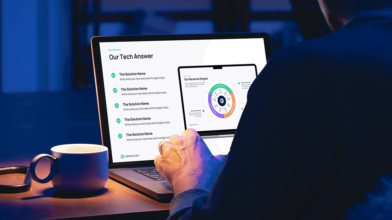 Prepare the tech solution in pitch deck