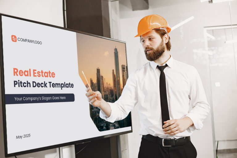 Real estate pitch deck presentation winning investors